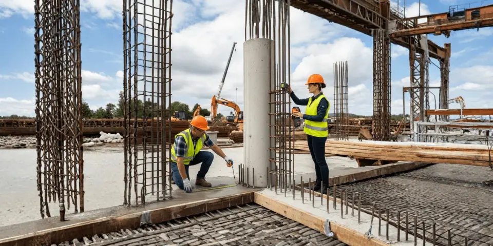 Pier, footing and slab-base inspections — service illustration