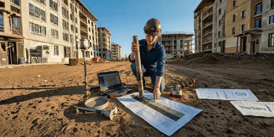 Soil testing before and after demolition — service illustration
