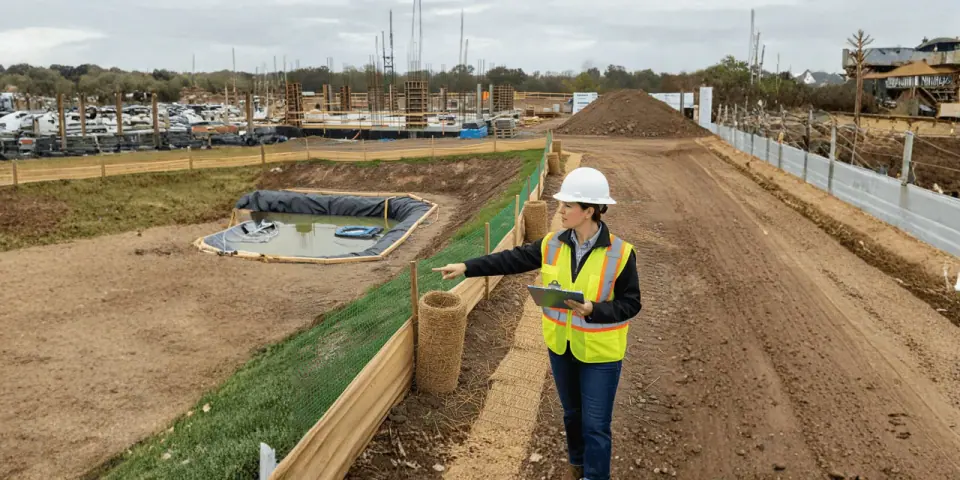 Sediment and erosion control inspections — service illustration